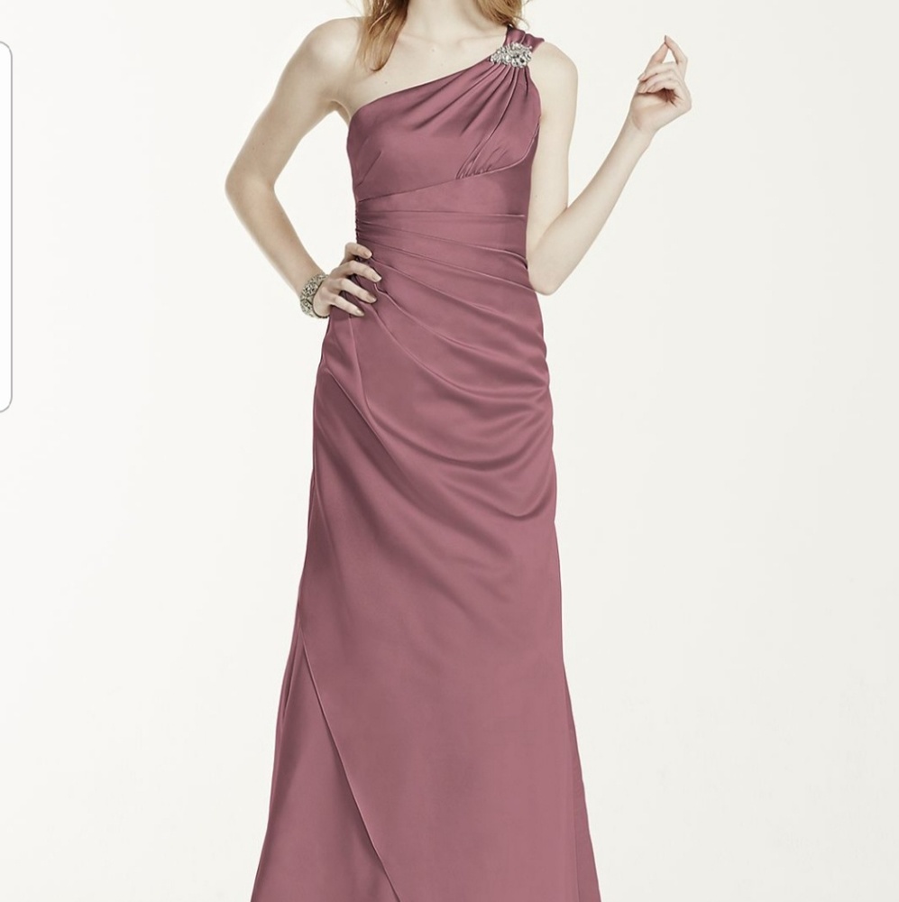 David's Bridal one shoulder bridesmaid/prom dress